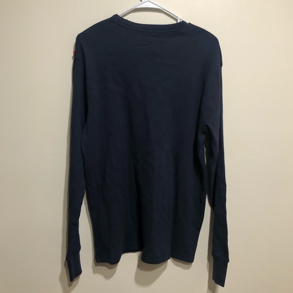 UNDEFEATED Navy Blue Thermal Shirt Medium - Picture 6 of 7